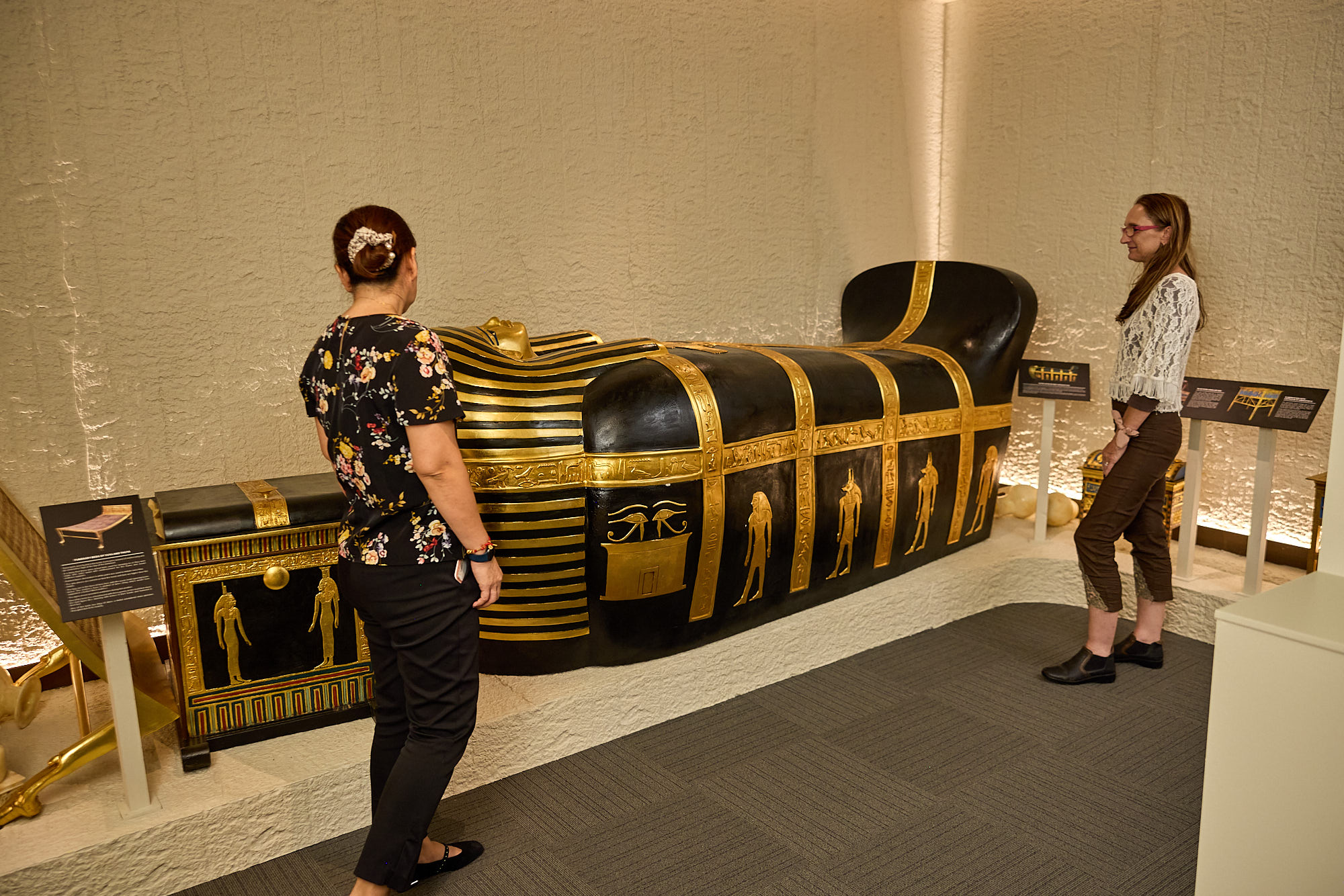 a man and a woman standing in a room